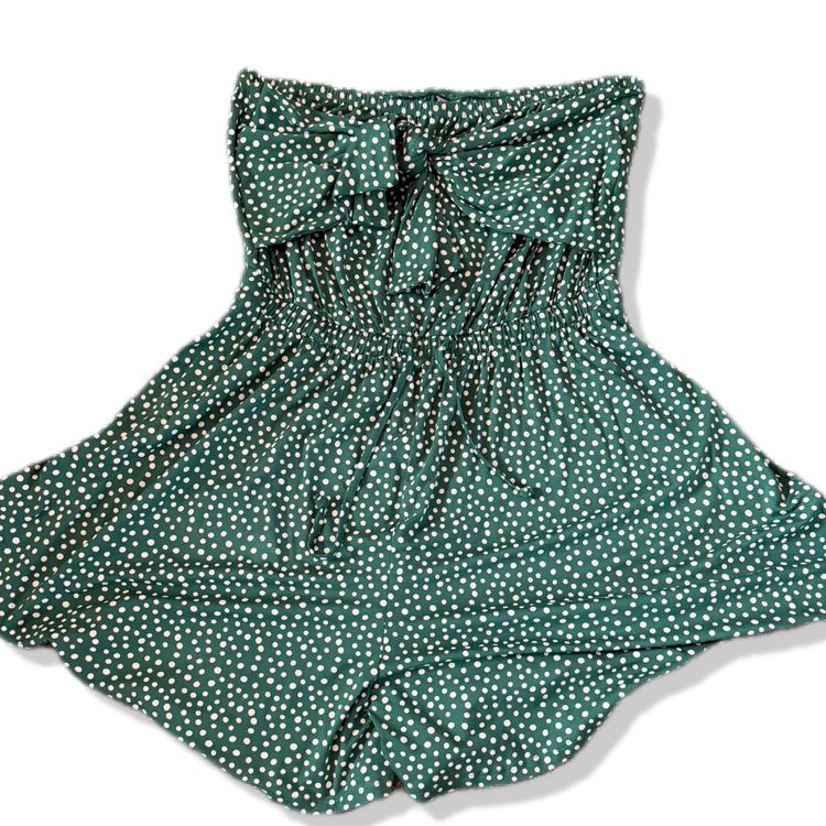 ASOS Design Asos Green Polka Dot Romper product image